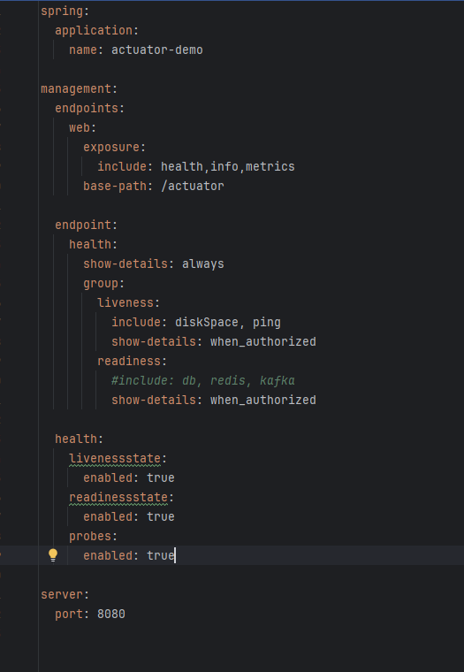 Spring Boot Actuator 配置